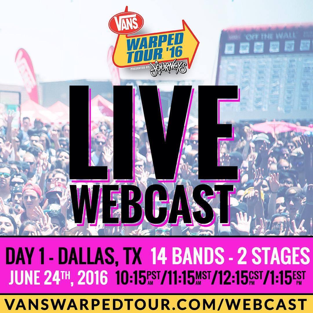 Watch us play the first date of Warped Tour on your Dell Laptop from 2005.