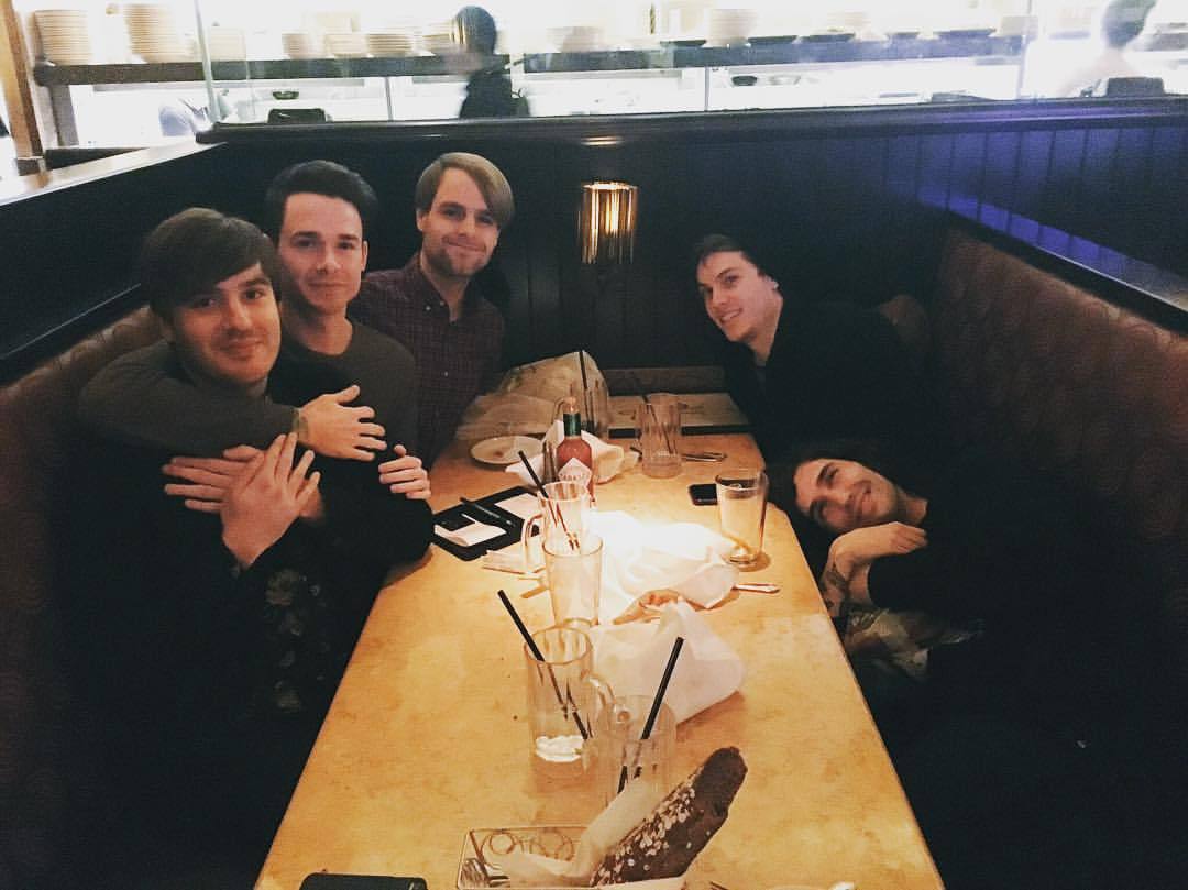 Weekly band hang out dinner friend time. (at The Cheesecake Factory)