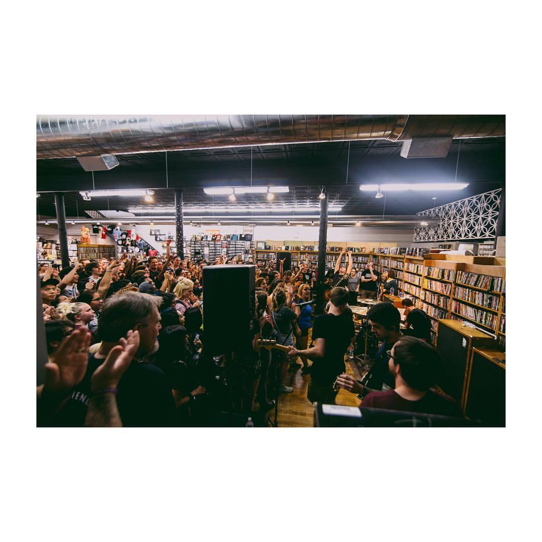 That one time we played at Reckless Records in Chicago. | photo:@meganleetz (at Reckless Records)